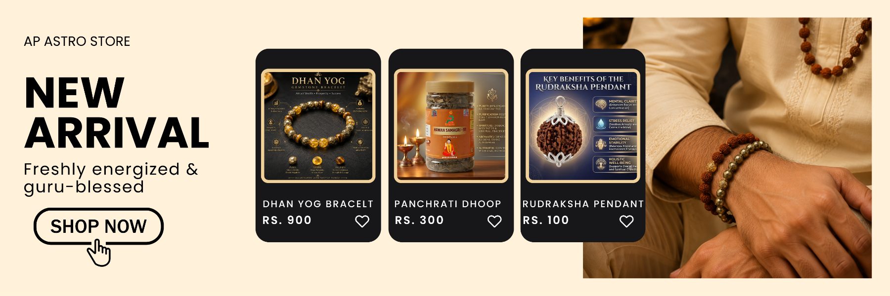New Arrival — freshly energized & guru-blessed